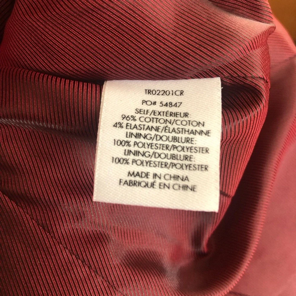 Derek Lam 10 Crosby Classic Double Breasted Fitted Red Fuchsia Blazer size 2